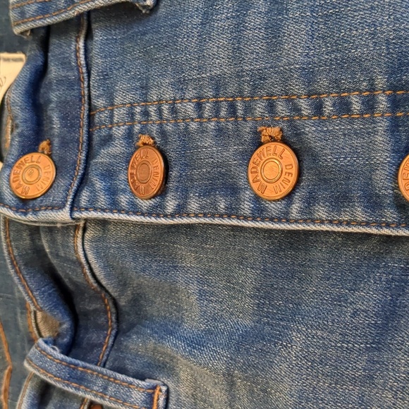 Madewell Cali Demi-Boot Button Fly Distressed 29" Waist - Picture 13 of 13